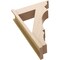 Ekena Millwork 7 1/2-in W x 24-in D x 36-in H Balboa Trad Rough Cedar Woodgrain TimberThane Outlooker, Primed Tan OUTUR075X24X36BOA04RCPR - alternate 6